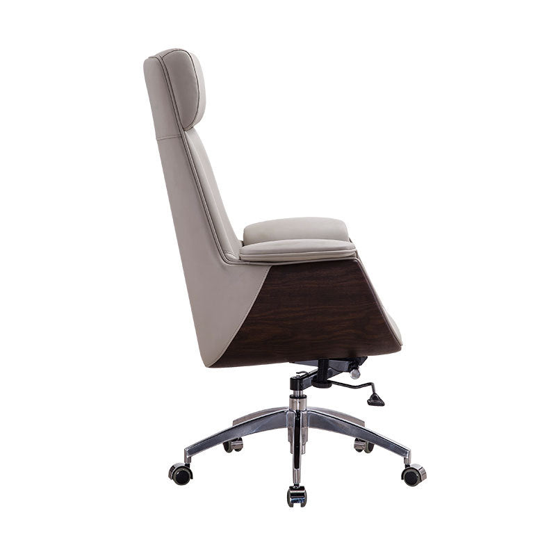 Mid / High Back Office Chair Rotatable Leather Desk Chair for Home and Office