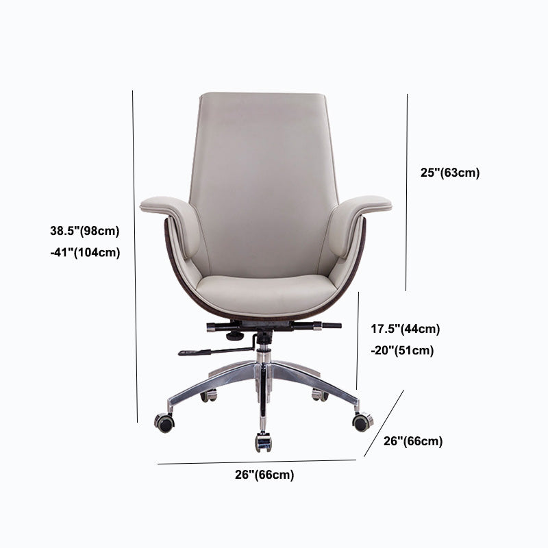 Mid / High Back Office Chair Rotatable Leather Desk Chair for Home and Office