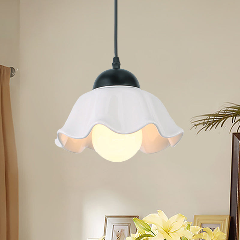 1/3 Plafond léger Pendant Light Classic Classic Black Ceramic suspendu lampe pour salle à manger