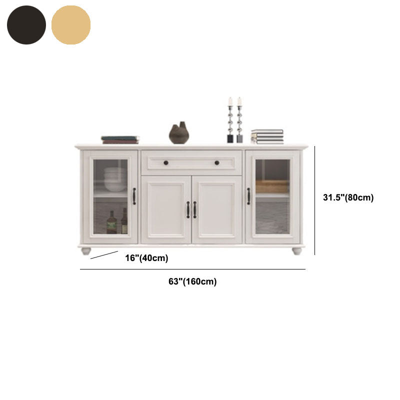 Contemporary Style Sideboard Solid Wood Sideboard for Kitchen