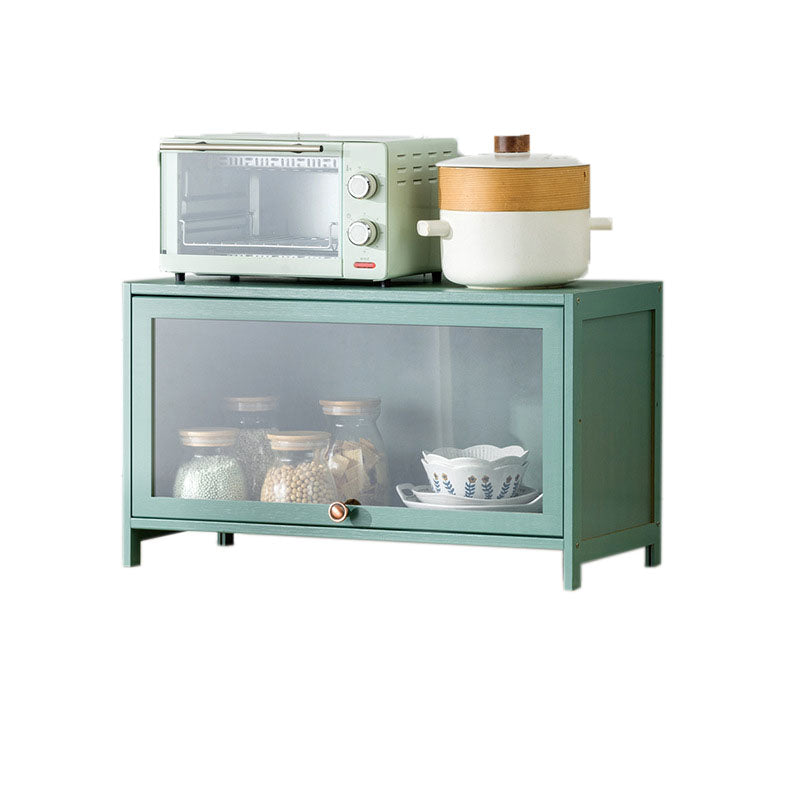 Green Contemporary Side Board Engineered Wood Sideboard for Dining Room