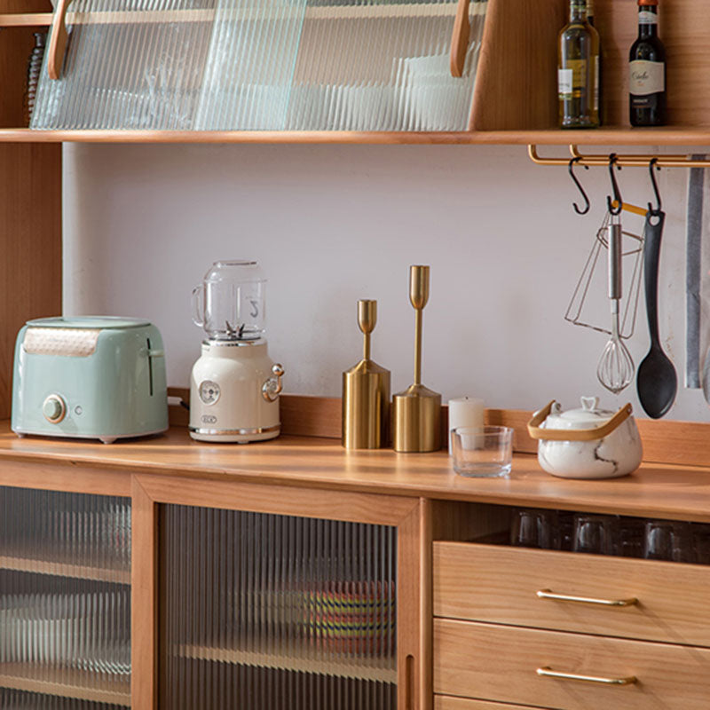 Contemporary Style Sideboard Solid Wood Sideboard for Dining Room