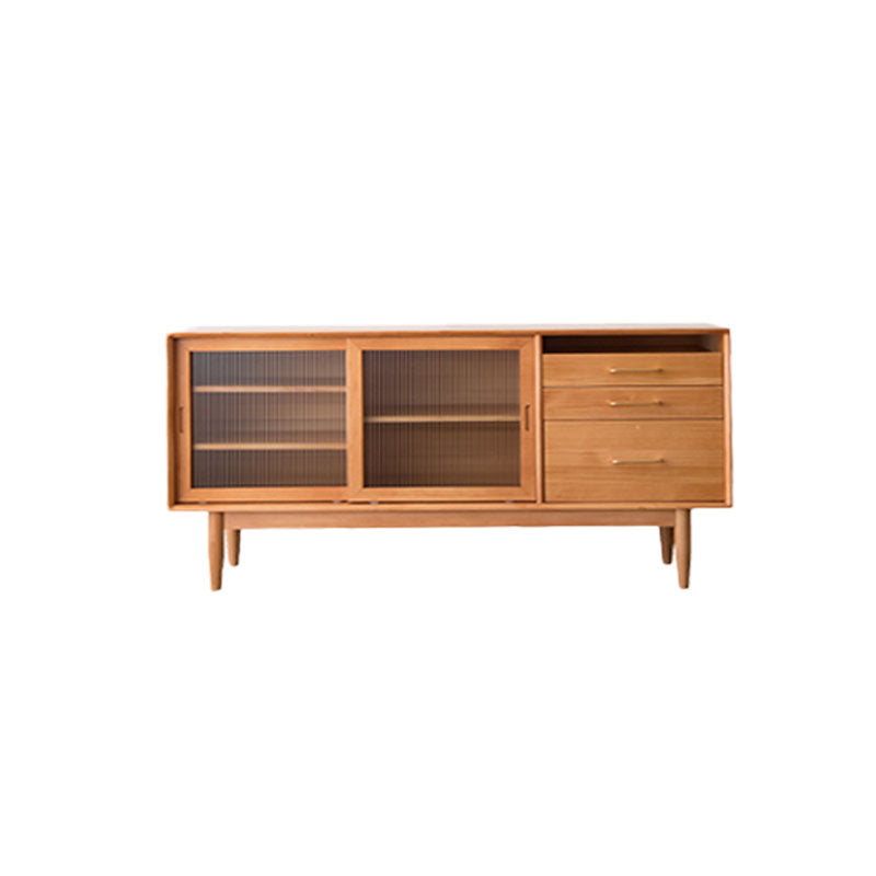 Contemporary Style Sideboard Solid Wood Sideboard for Dining Room