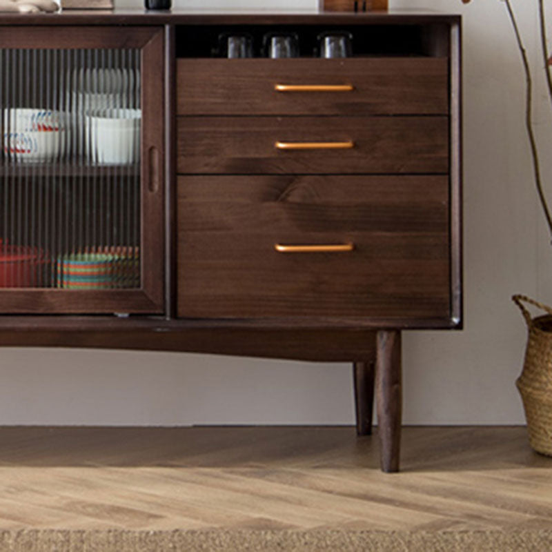 Contemporary Style Sideboard Solid Wood Sideboard for Dining Room