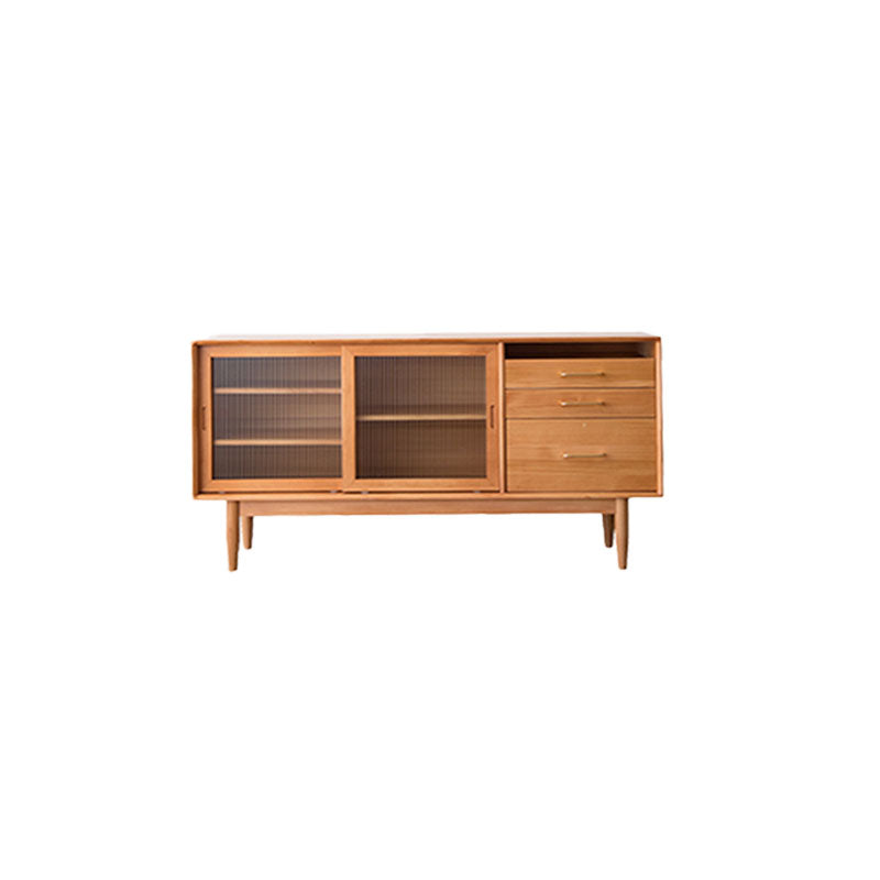 Contemporary Style Sideboard Solid Wood Sideboard for Dining Room