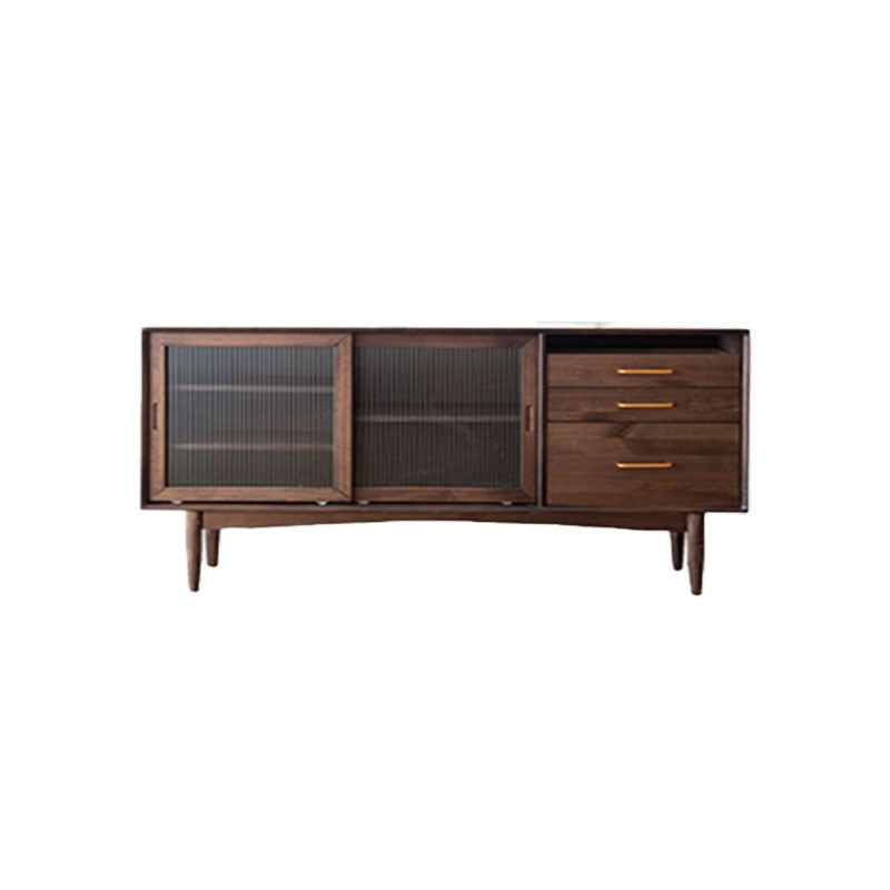 Contemporary Style Sideboard Solid Wood Sideboard for Dining Room