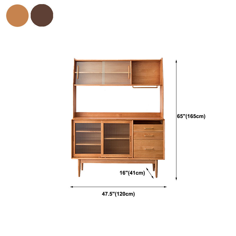 Contemporary Style Sideboard Solid Wood Sideboard for Dining Room