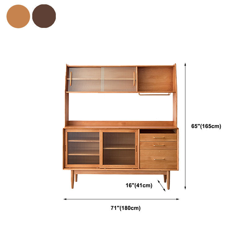 Contemporary Style Sideboard Solid Wood Sideboard for Dining Room