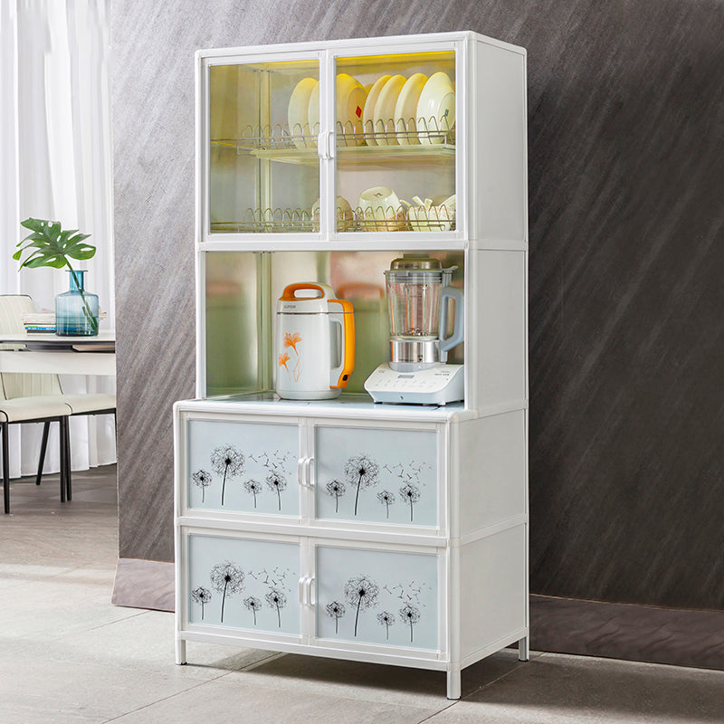 Dining Room Modern Sideboard Buffet Glass Cabinets and Storage