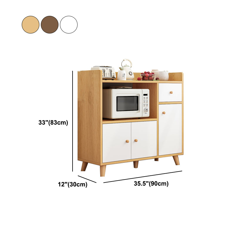 Modern 33" Height Cupboard Artificial Wood Frame Kitchen Sideboard for Dining Room