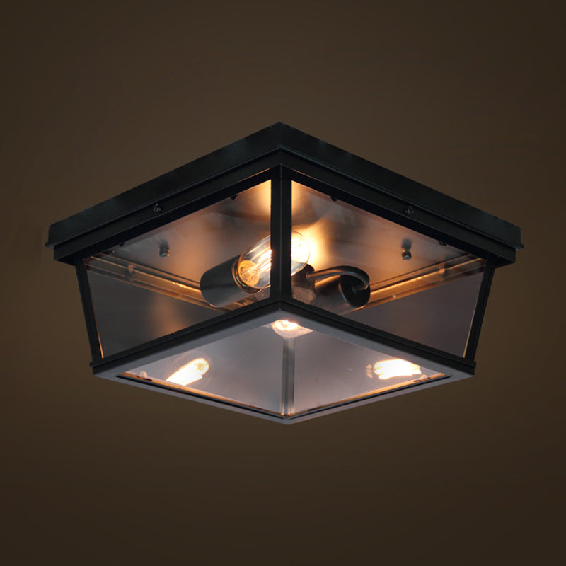 Metal Ceiling Light Fixture Industrial Style Ceiling Flush Mount