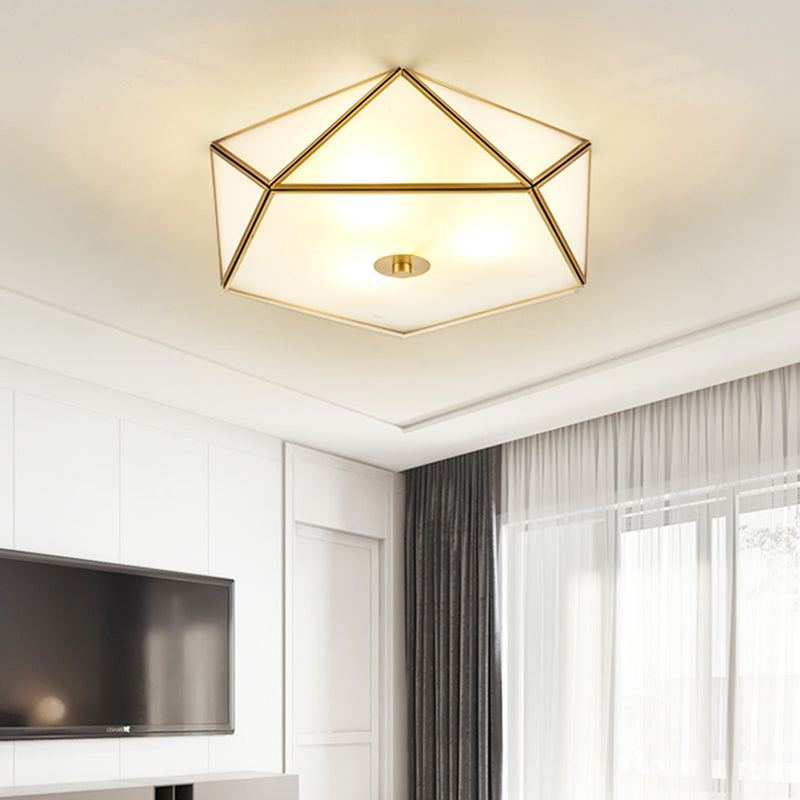 Ceiling Mounted Light Minimalist Glass Close to Ceiling Light for Bedroom