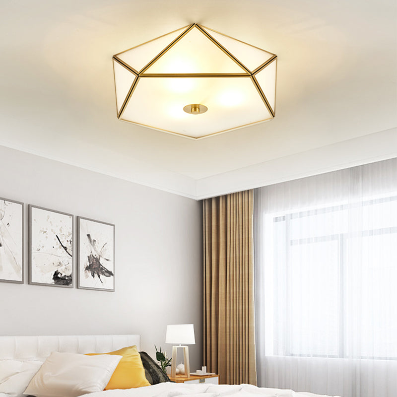 Ceiling Mounted Light Minimalist Glass Close to Ceiling Light for Bedroom