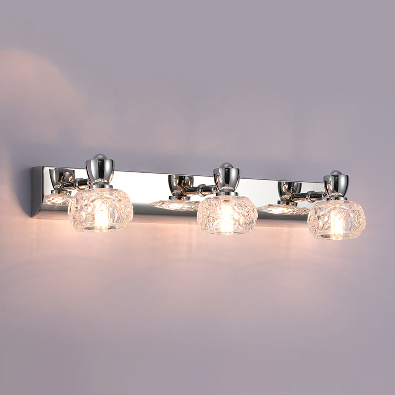 Modern Style Bowl Shape Sconce Lamp Glass Wall Lights for Bathroom