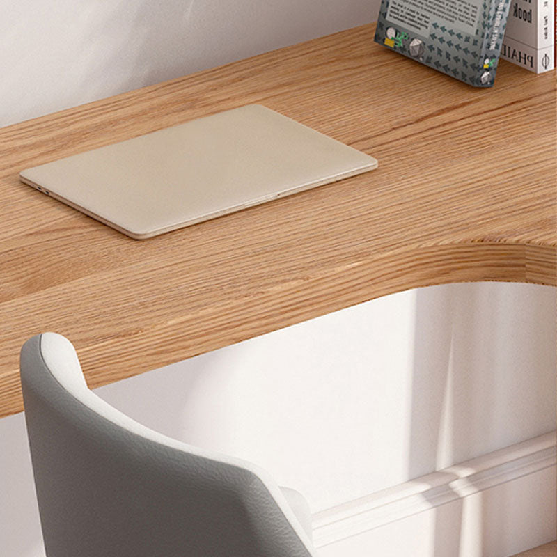 Modern Style Solid Wood Office Desk L-shaped Bedroom Task Desk