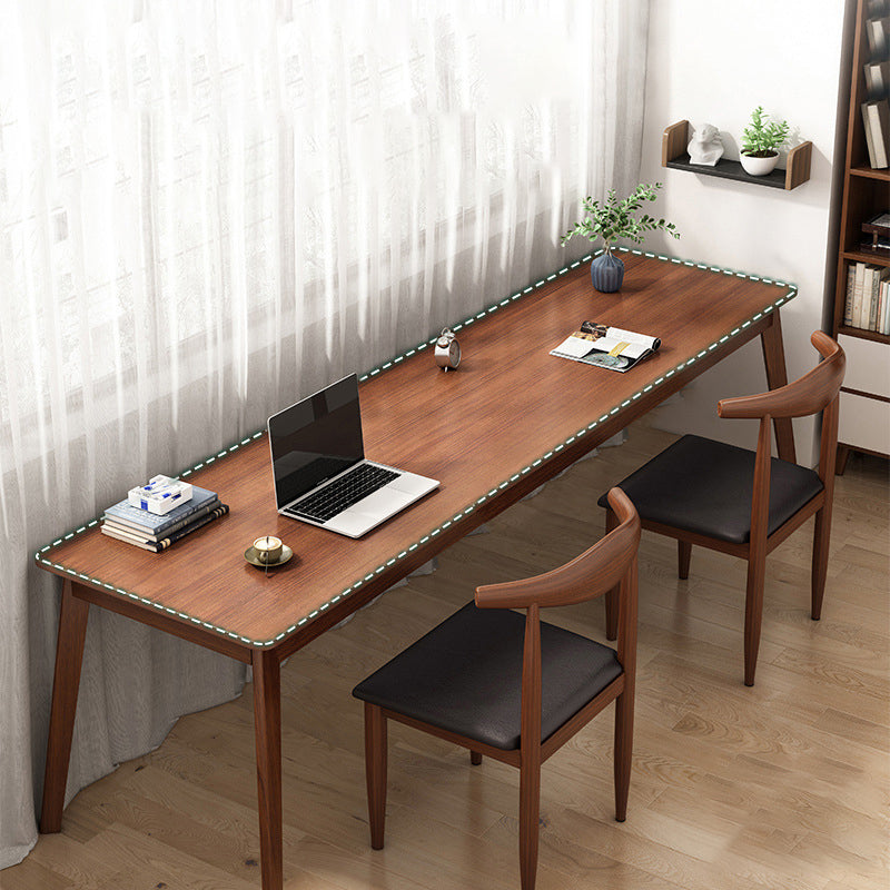 Modern Office Desk Rectangle Solid Wood Task Desk with 4 Legs