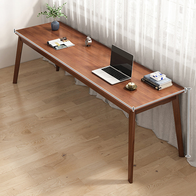 Modern Office Desk Rectangle Solid Wood Task Desk with 4 Legs