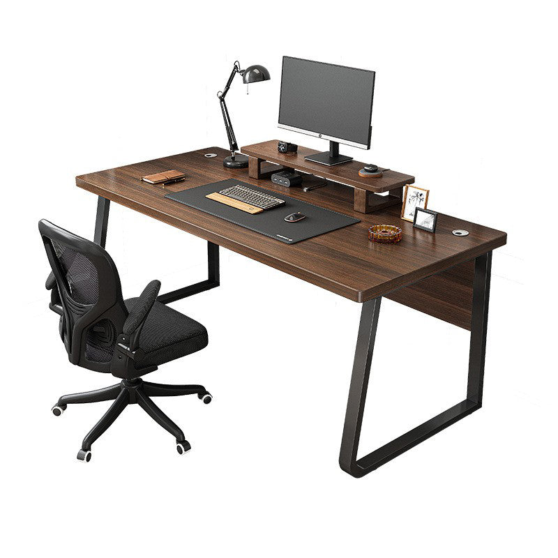 Modern Office Desk Rectangle Solid Wood Task Desk with 4 Legs