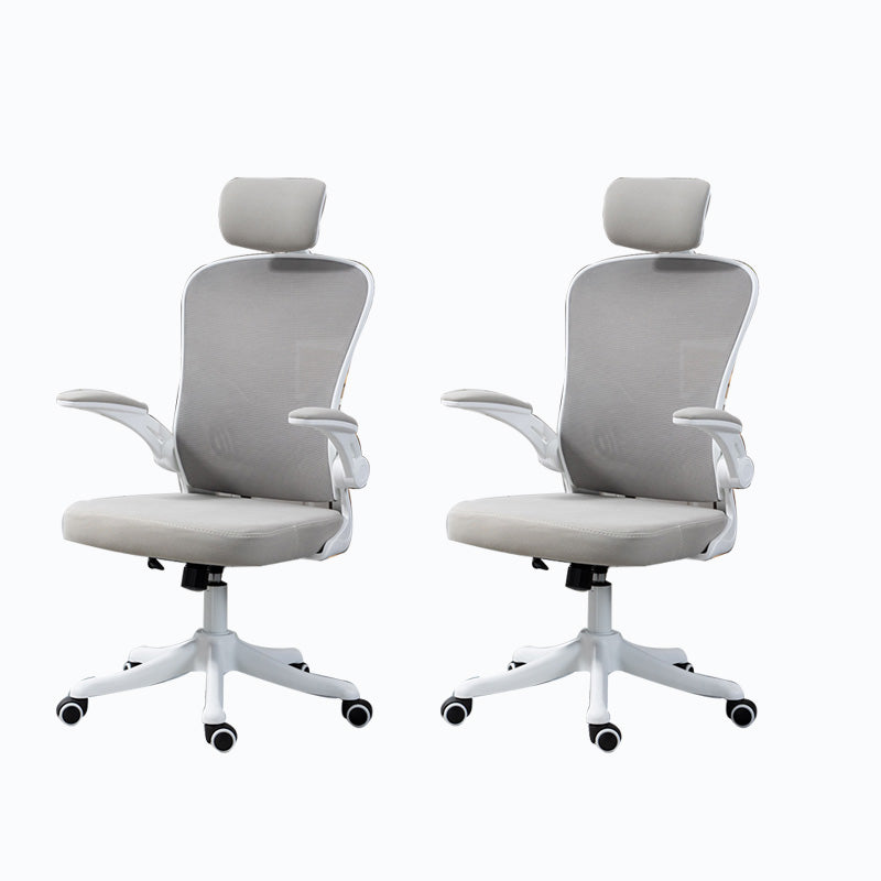 High / Mid Back Office Chair Grey Mesh Desk Chair with Wheels