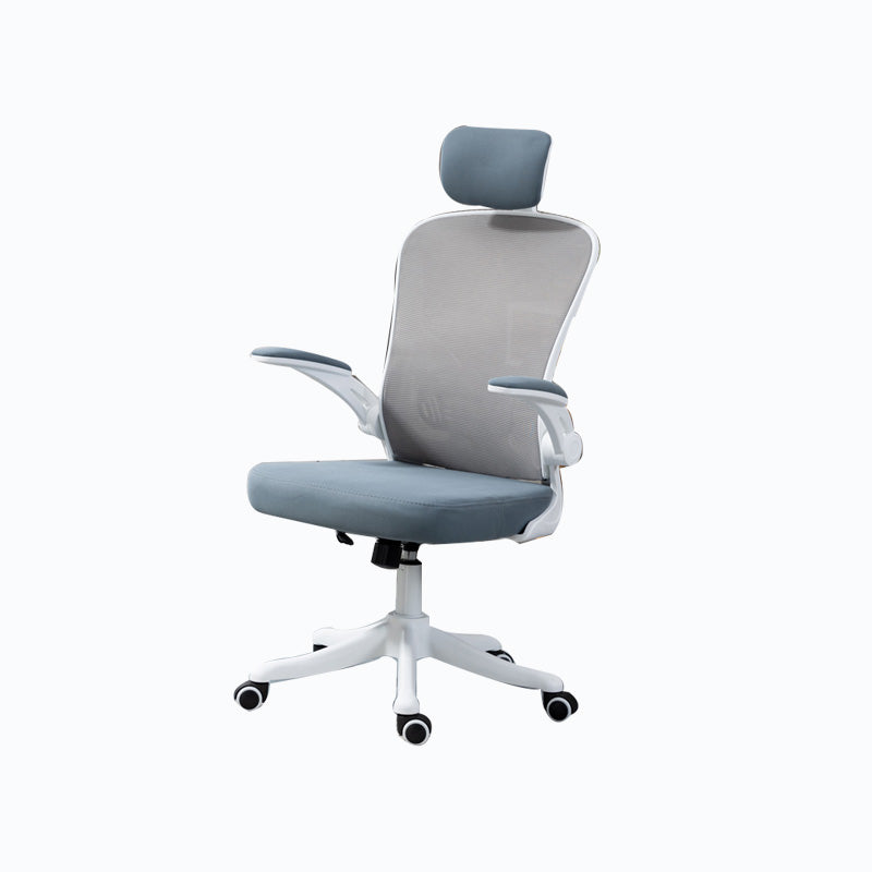 High / Mid Back Office Chair Grey Mesh Desk Chair with Wheels