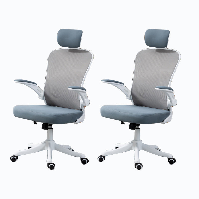 High / Mid Back Office Chair Grey Mesh Desk Chair with Wheels