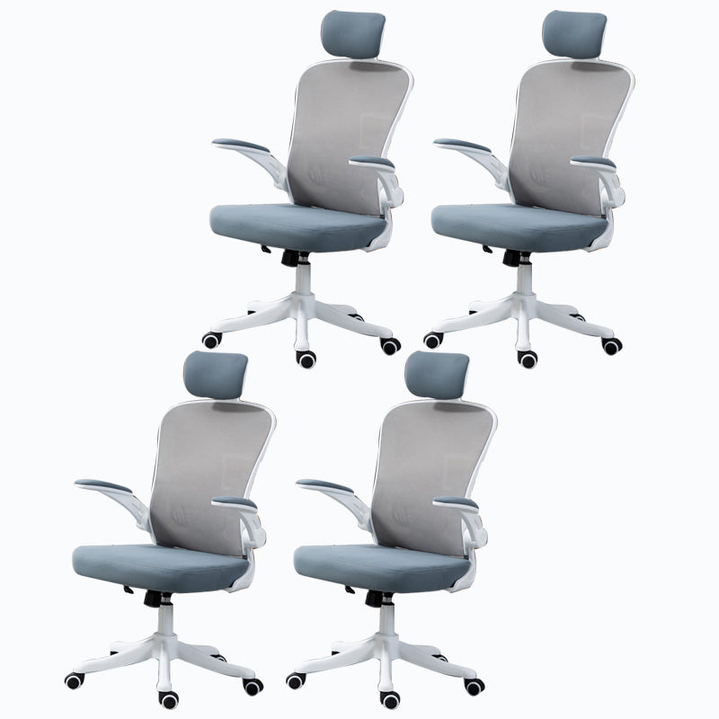 High / Mid Back Office Chair Grey Mesh Desk Chair with Wheels