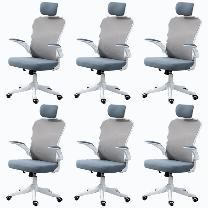 High / Mid Back Office Chair Grey Mesh Desk Chair with Wheels