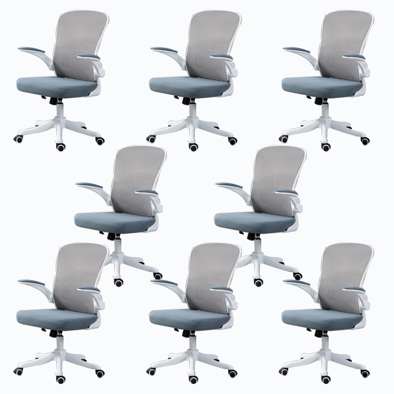 High / Mid Back Office Chair Grey Mesh Desk Chair with Wheels