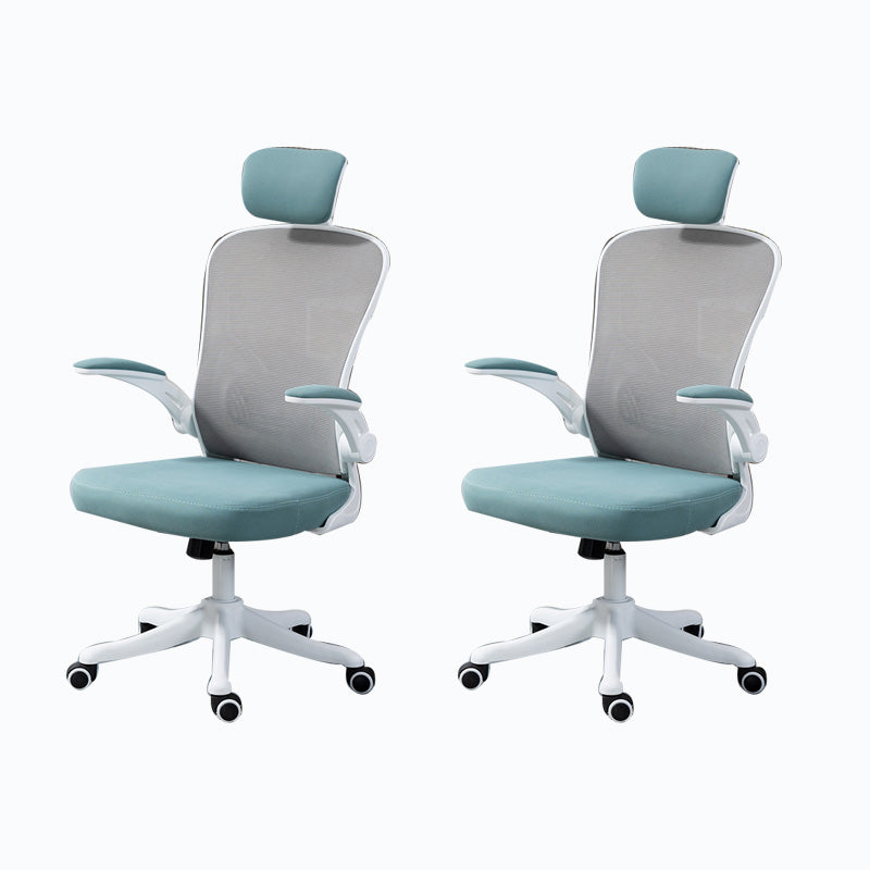 High / Mid Back Office Chair Grey Mesh Desk Chair with Wheels