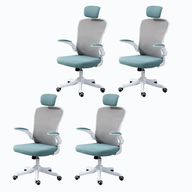 High / Mid Back Office Chair Grey Mesh Desk Chair with Wheels