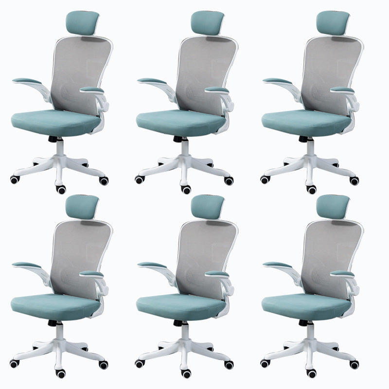 High / Mid Back Office Chair Grey Mesh Desk Chair with Wheels