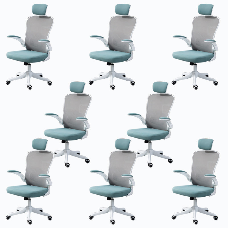 High / Mid Back Office Chair Grey Mesh Desk Chair with Wheels