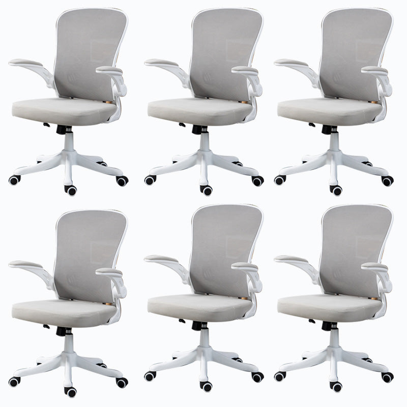 High / Mid Back Office Chair Grey Mesh Desk Chair with Wheels