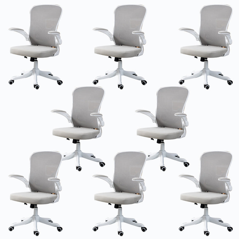 High / Mid Back Office Chair Grey Mesh Desk Chair with Wheels