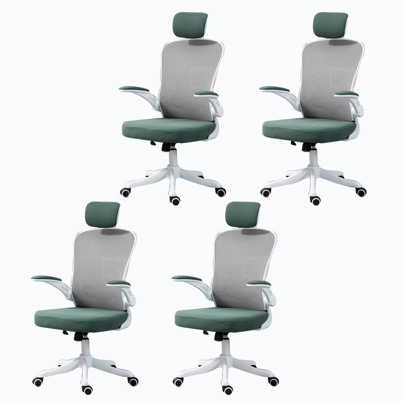 High / Mid Back Office Chair Grey Mesh Desk Chair with Wheels