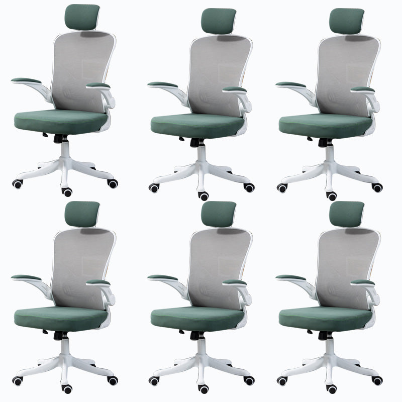 High / Mid Back Office Chair Grey Mesh Desk Chair with Wheels