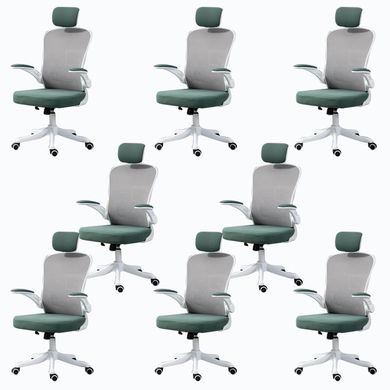 High / Mid Back Office Chair Grey Mesh Desk Chair with Wheels