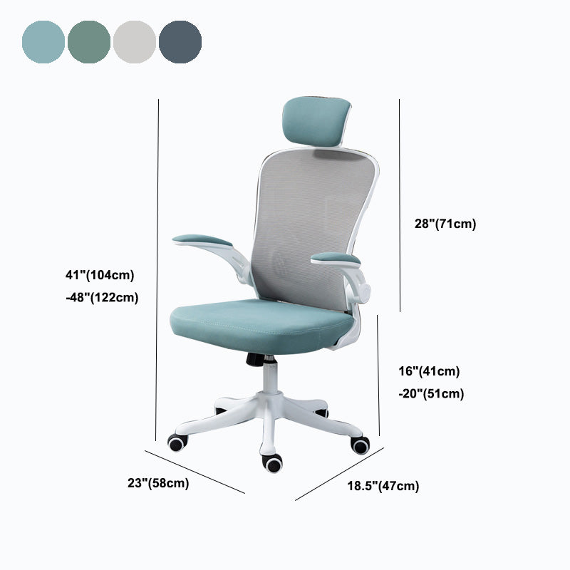 High / Mid Back Office Chair Grey Mesh Desk Chair with Wheels