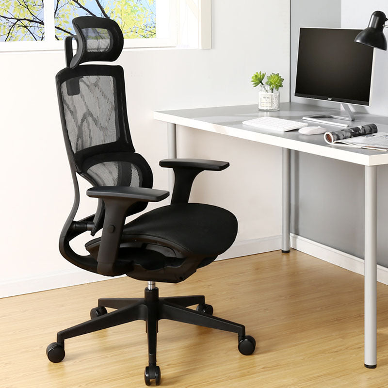 High Back Office Chair Mesh Desk Chair with Headrest and Wheels