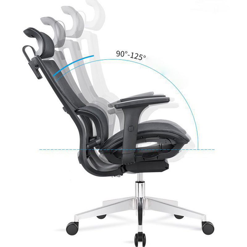 High Back Office Chair Mesh Desk Chair with Headrest and Wheels