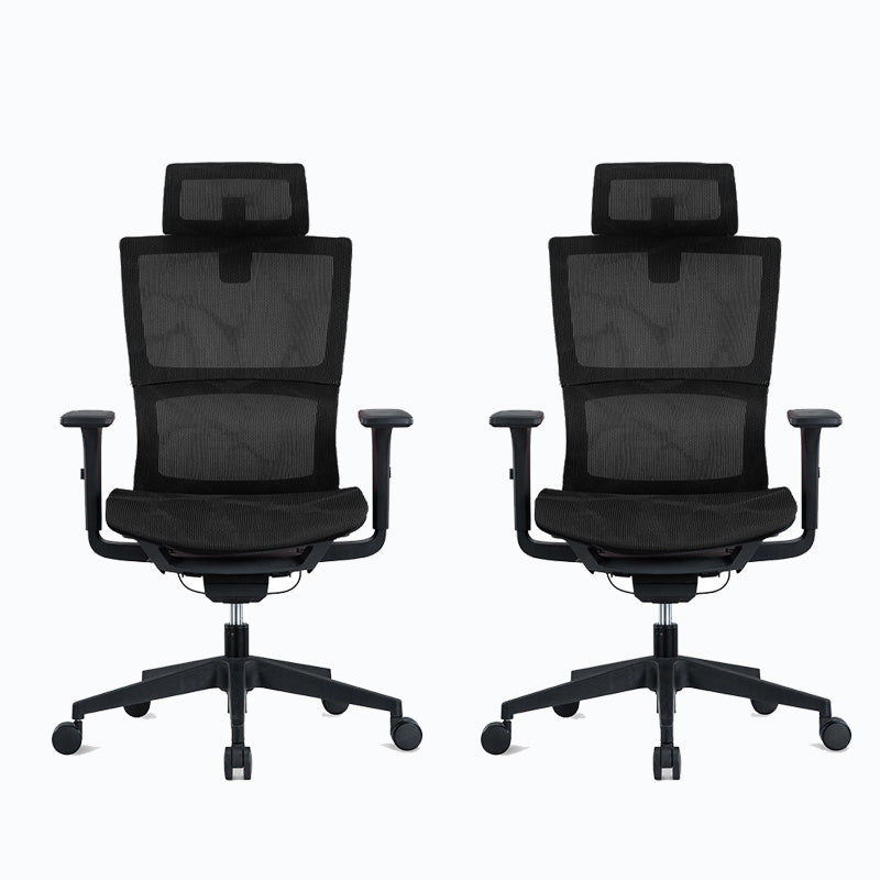 High Back Office Chair Mesh Desk Chair with Headrest and Wheels