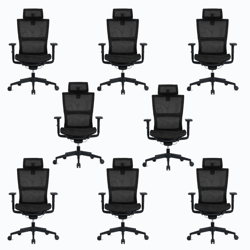 High Back Office Chair Mesh Desk Chair with Headrest and Wheels