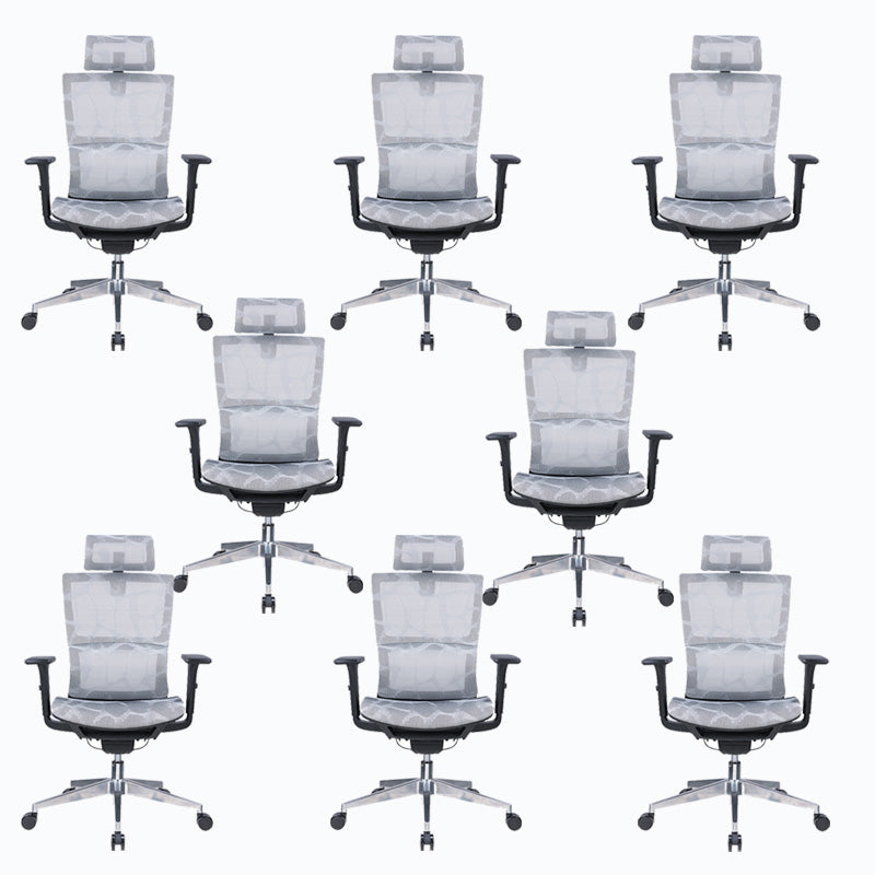 High Back Office Chair Mesh Desk Chair with Headrest and Wheels