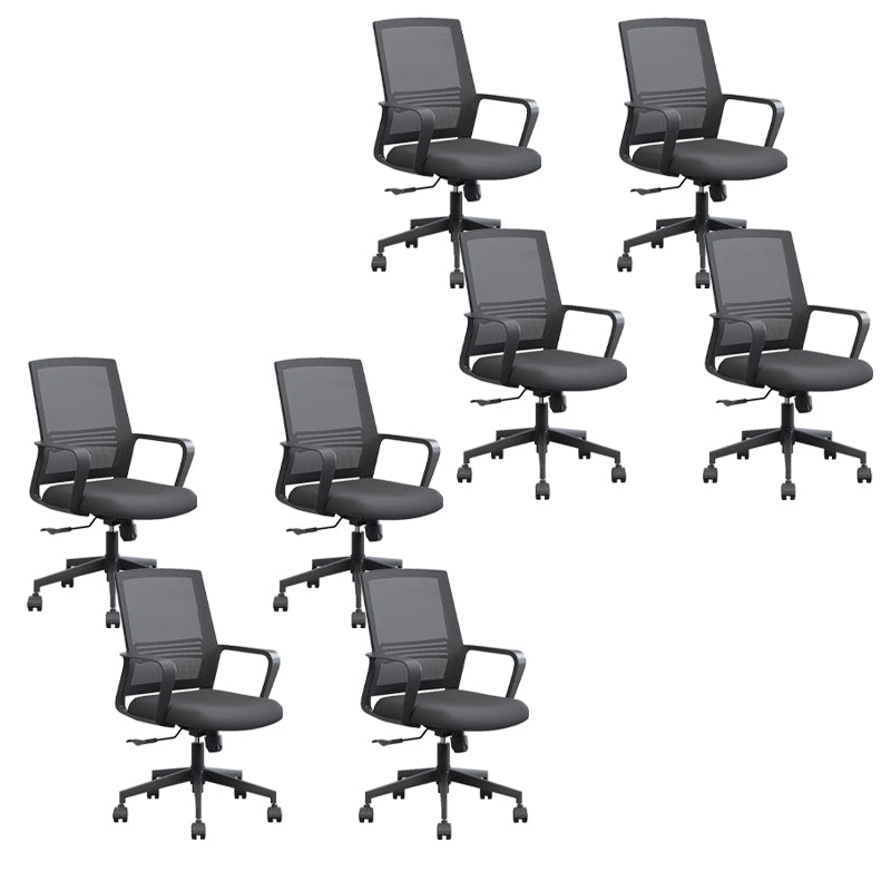 High / Mid Back Office Chair Black Mesh Rotatable Desk Chair with Wheels