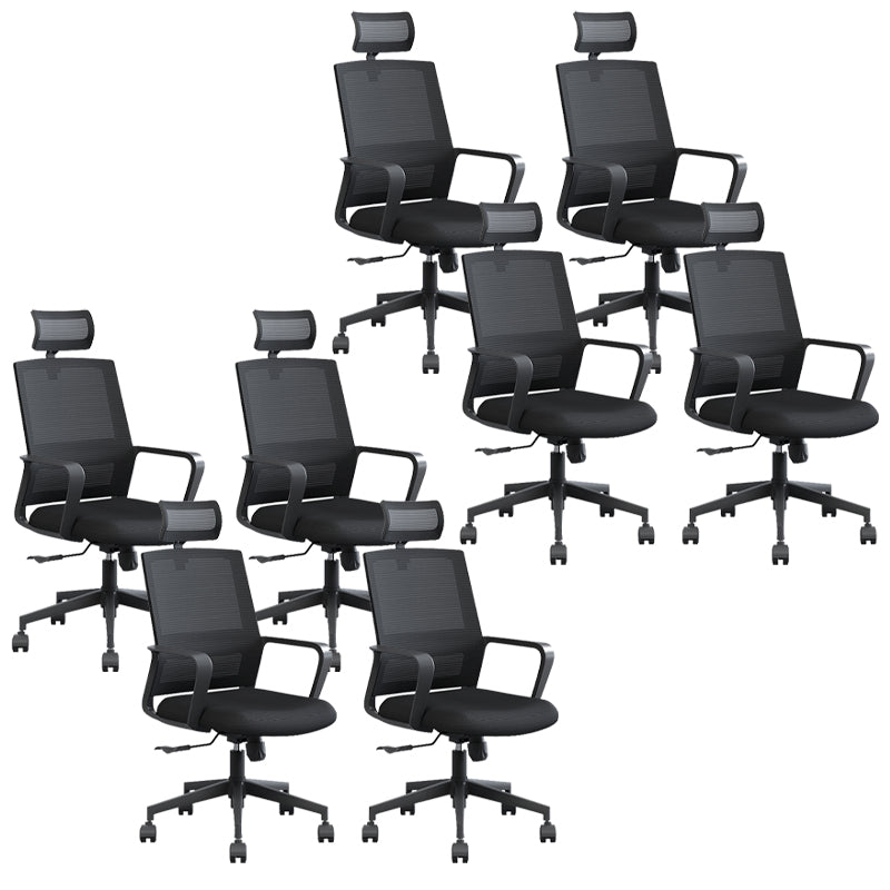 High / Mid Back Office Chair Black Mesh Rotatable Desk Chair with Wheels