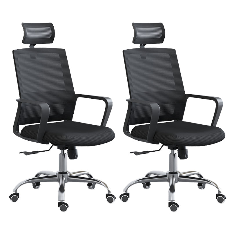 High / Mid Back Office Chair Black Mesh Rotatable Desk Chair with Wheels