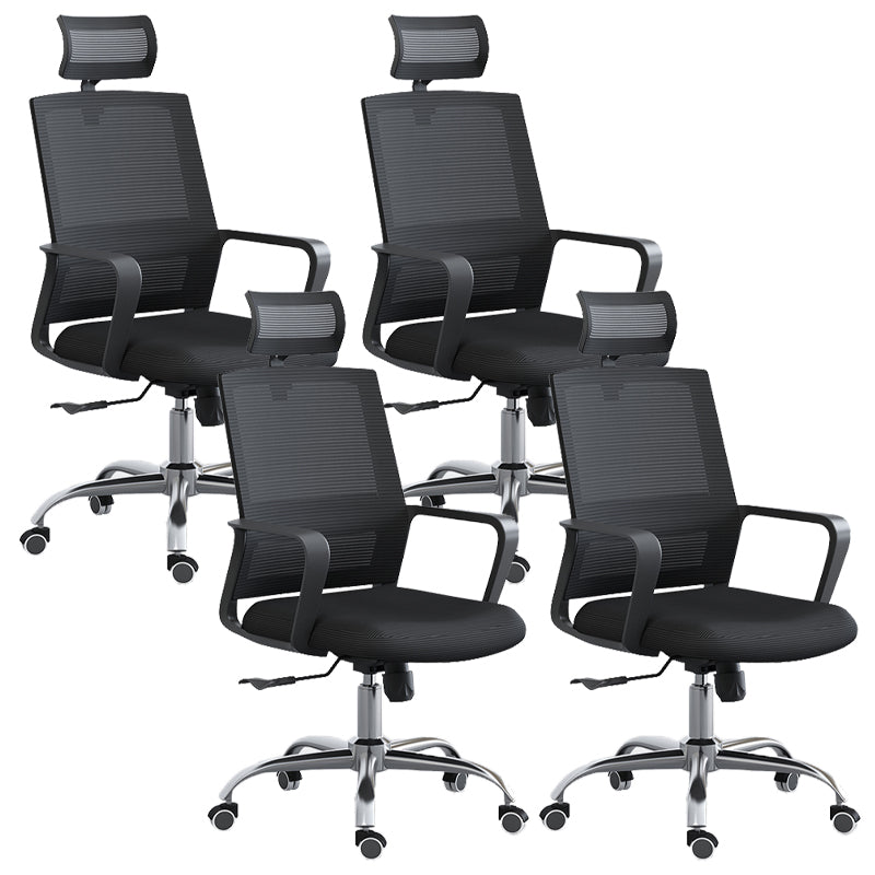 High / Mid Back Office Chair Black Mesh Rotatable Desk Chair with Wheels