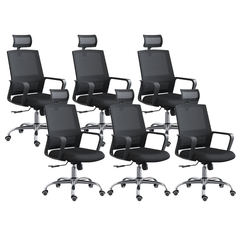 High / Mid Back Office Chair Black Mesh Rotatable Desk Chair with Wheels