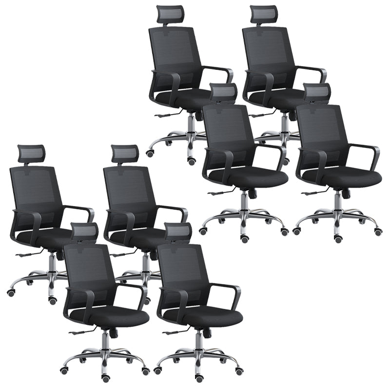 High / Mid Back Office Chair Black Mesh Rotatable Desk Chair with Wheels