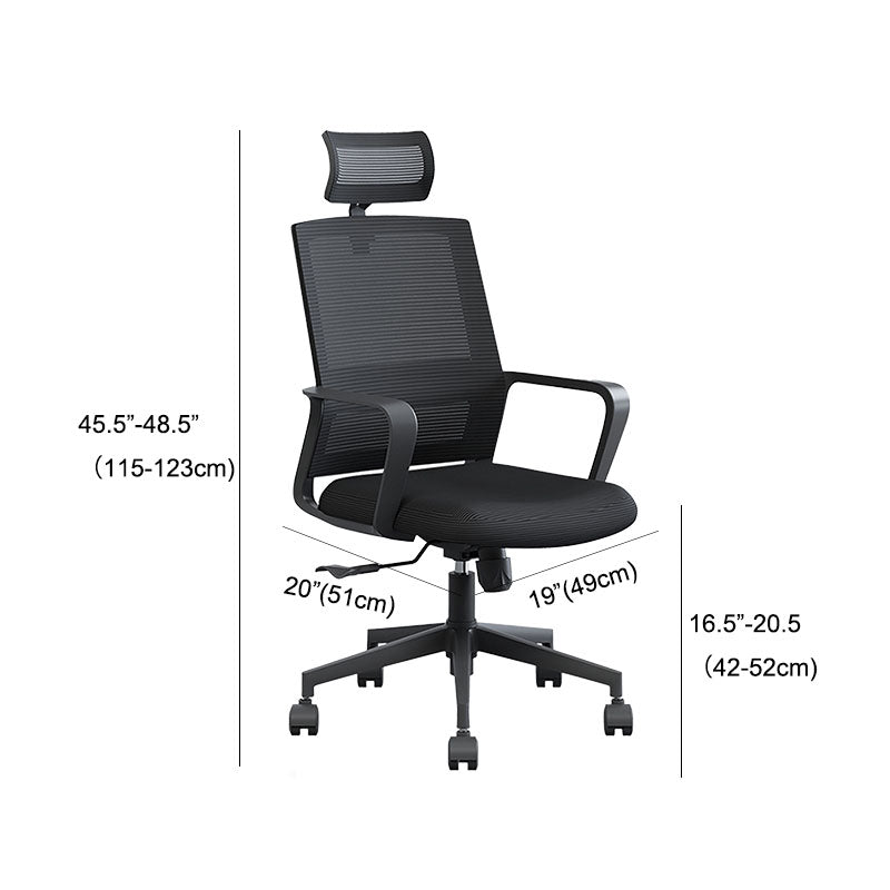 High / Mid Back Office Chair Black Mesh Rotatable Desk Chair with Wheels